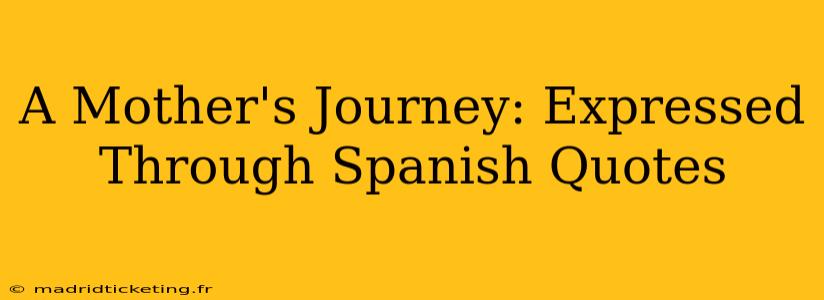 A Mother's Journey: Expressed Through Spanish Quotes
