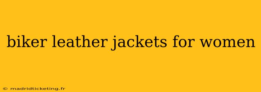 biker leather jackets for women