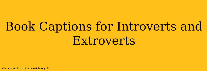 Book Captions for Introverts and Extroverts