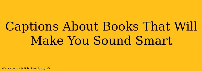 Captions About Books That Will Make You Sound Smart