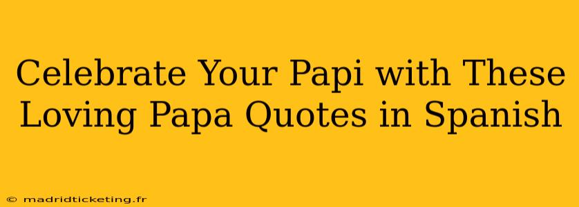 Celebrate Your Papi with These Loving Papa Quotes in Spanish