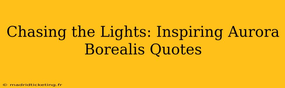 Chasing the Lights: Inspiring Aurora Borealis Quotes