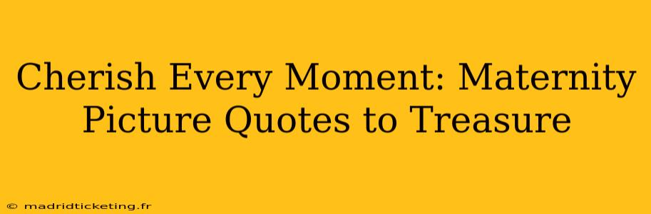 Cherish Every Moment: Maternity Picture Quotes to Treasure