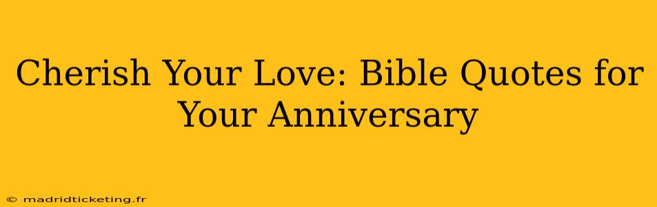 Cherish Your Love: Bible Quotes for Your Anniversary