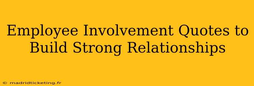 Employee Involvement Quotes to Build Strong Relationships