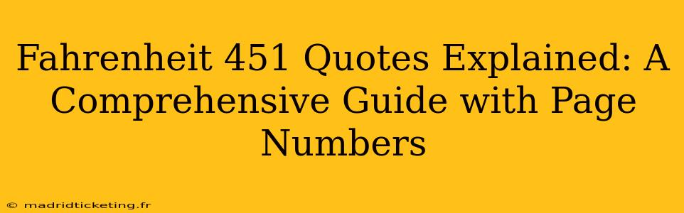 Fahrenheit 451 Quotes Explained: A Comprehensive Guide with Page Numbers
