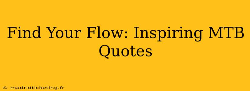 Find Your Flow: Inspiring MTB Quotes
