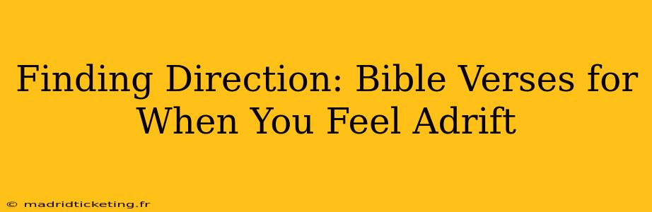 Finding Direction: Bible Verses for When You Feel Adrift