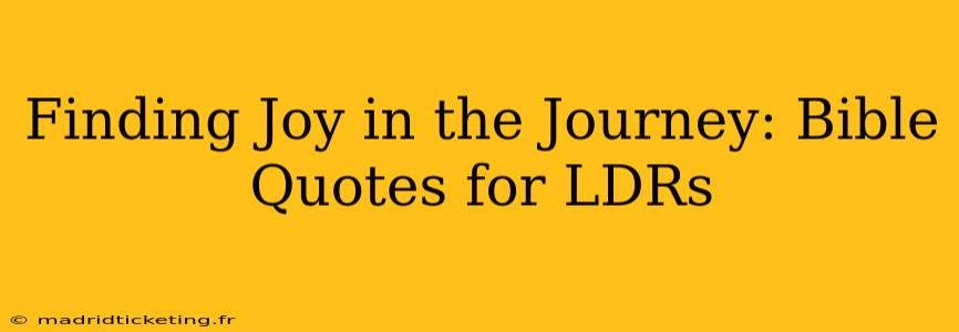 Finding Joy in the Journey: Bible Quotes for LDRs
