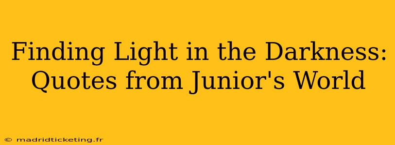 Finding Light in the Darkness: Quotes from Junior's World