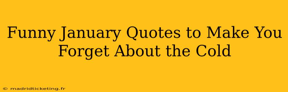 Funny January Quotes to Make You Forget About the Cold