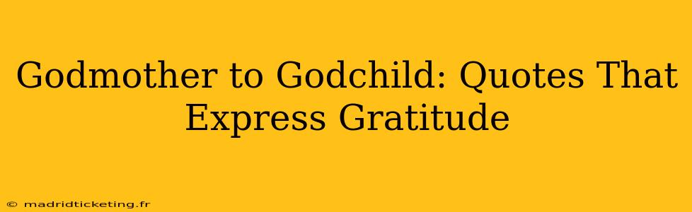 Godmother to Godchild: Quotes That Express Gratitude