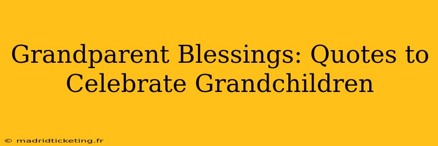 Grandparent Blessings: Quotes to Celebrate Grandchildren