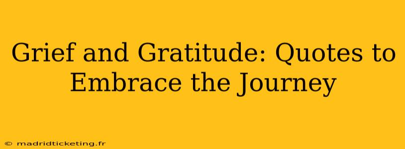 Grief and Gratitude: Quotes to Embrace the Journey