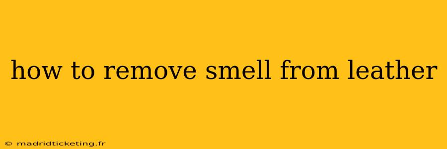 how to remove smell from leather