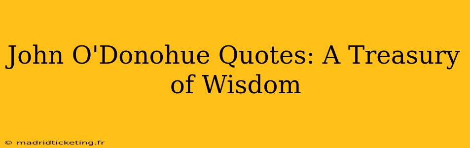 John O'Donohue Quotes: A Treasury of Wisdom