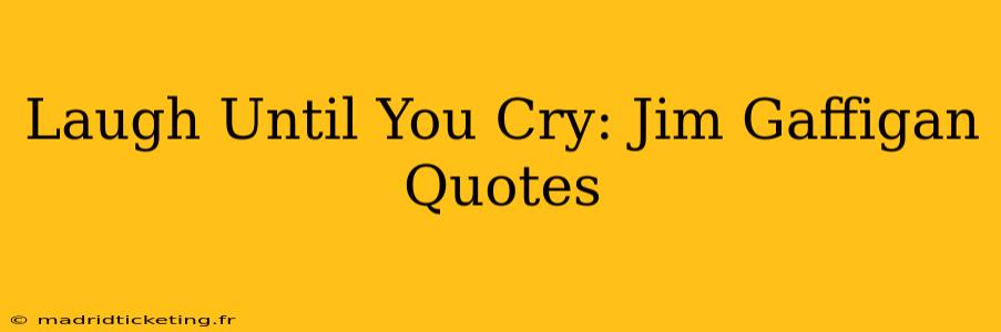 Laugh Until You Cry: Jim Gaffigan Quotes