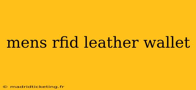 mens rfid leather wallet