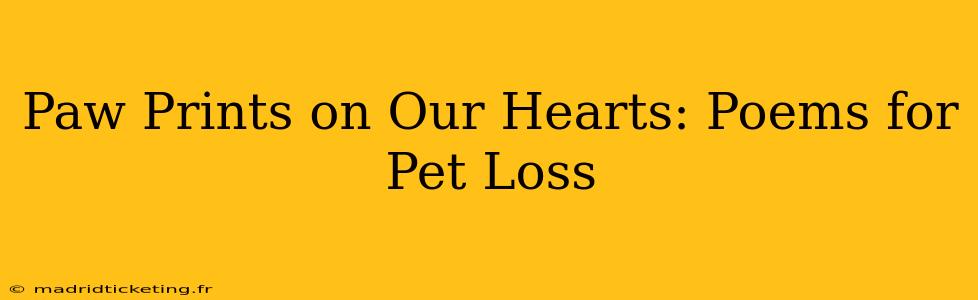 Paw Prints on Our Hearts: Poems for Pet Loss