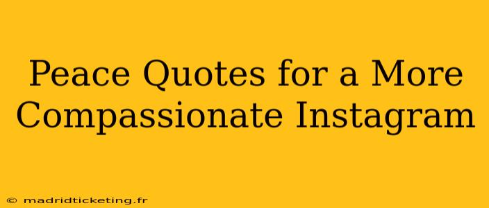 Peace Quotes for a More Compassionate Instagram 