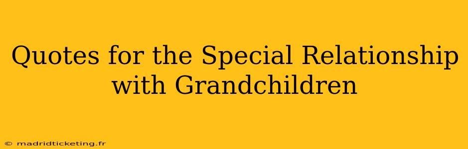 Quotes for the Special Relationship with Grandchildren