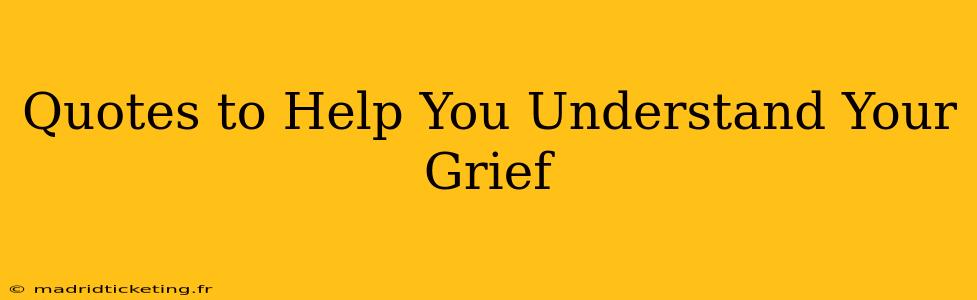 Quotes to Help You Understand Your Grief