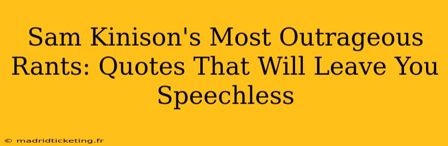 Sam Kinison's Most Outrageous Rants: Quotes That Will Leave You Speechless