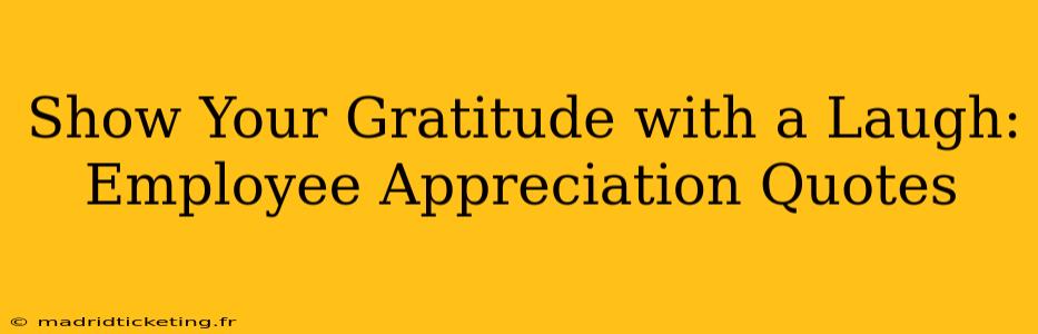 Show Your Gratitude with a Laugh: Employee Appreciation Quotes