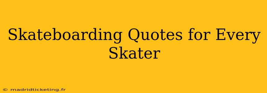 Skateboarding Quotes for Every Skater