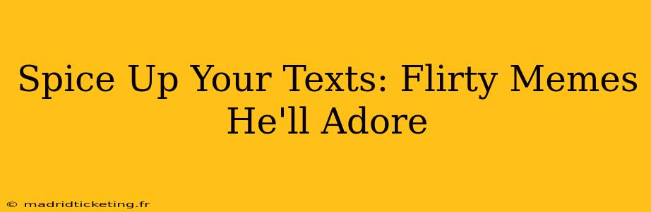 Spice Up Your Texts: Flirty Memes He'll Adore