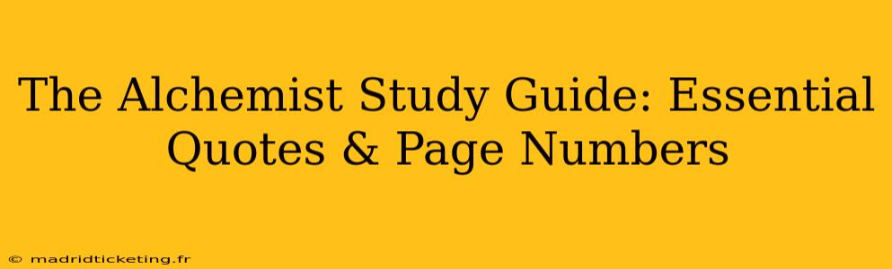 The Alchemist Study Guide: Essential Quotes & Page Numbers