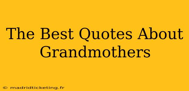 The Best Quotes About Grandmothers