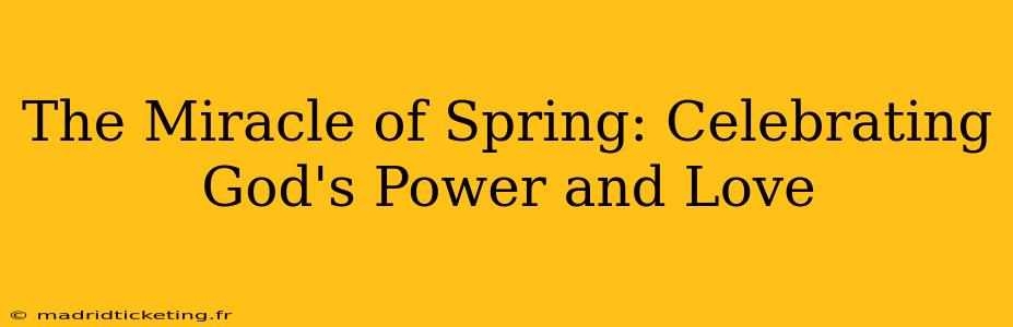 The Miracle of Spring: Celebrating God's Power and Love