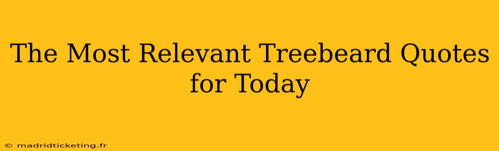 The Most Relevant Treebeard Quotes for Today