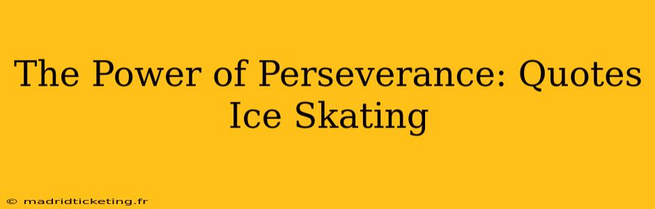 The Power of Perseverance: Quotes Ice Skating