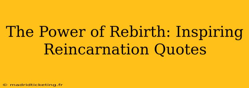 The Power of Rebirth: Inspiring Reincarnation Quotes
