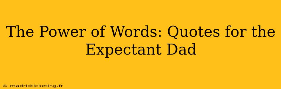 The Power of Words: Quotes for the Expectant Dad