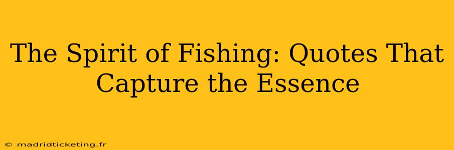 The Spirit of Fishing: Quotes That Capture the Essence