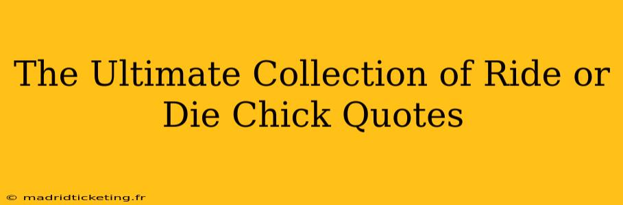 The Ultimate Collection of Ride or Die Chick Quotes