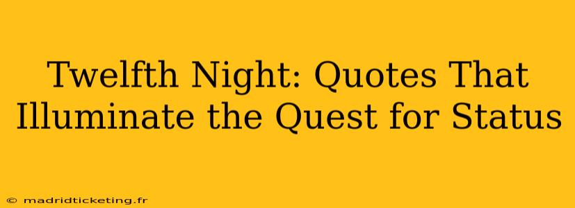 Twelfth Night: Quotes That Illuminate the Quest for Status