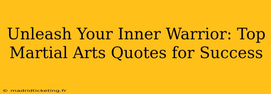 Unleash Your Inner Warrior: Top Martial Arts Quotes for Success
