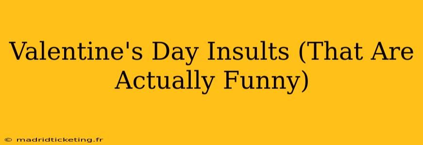 Valentine's Day Insults (That Are Actually Funny)